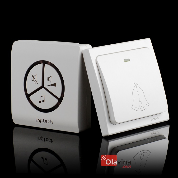 Chu&ocirc;ng cửa kh&ocirc;ng d&acirc;y cao cấp Linptech